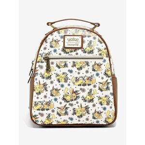 Loungefly Pokemon Pikachu and Eevee Love Floral Mini Backpack New With Tags